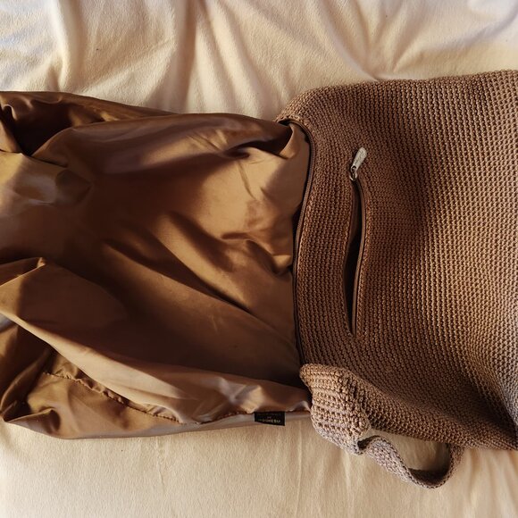 The SAK large brown woven lined HOBO bag BOHO - Picture 9 of 10